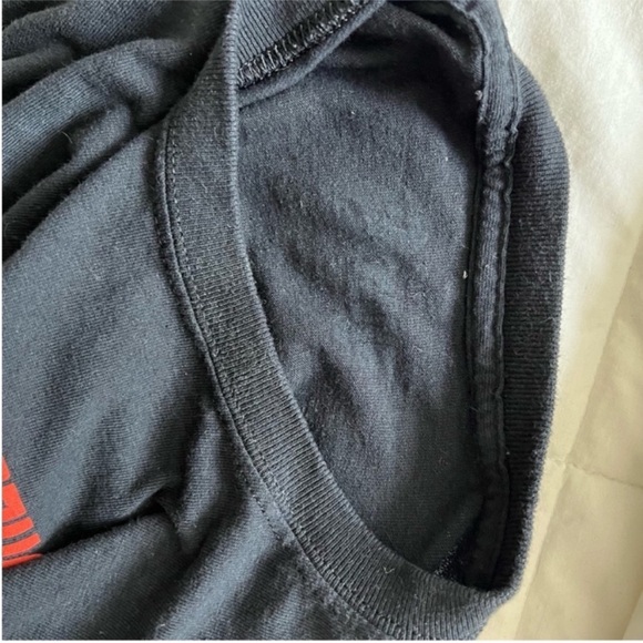 VINTAGE Ziggy Stardust and The Spiders from Mar Black Graphic T-Shirt Bowie - Picture 5 of 9